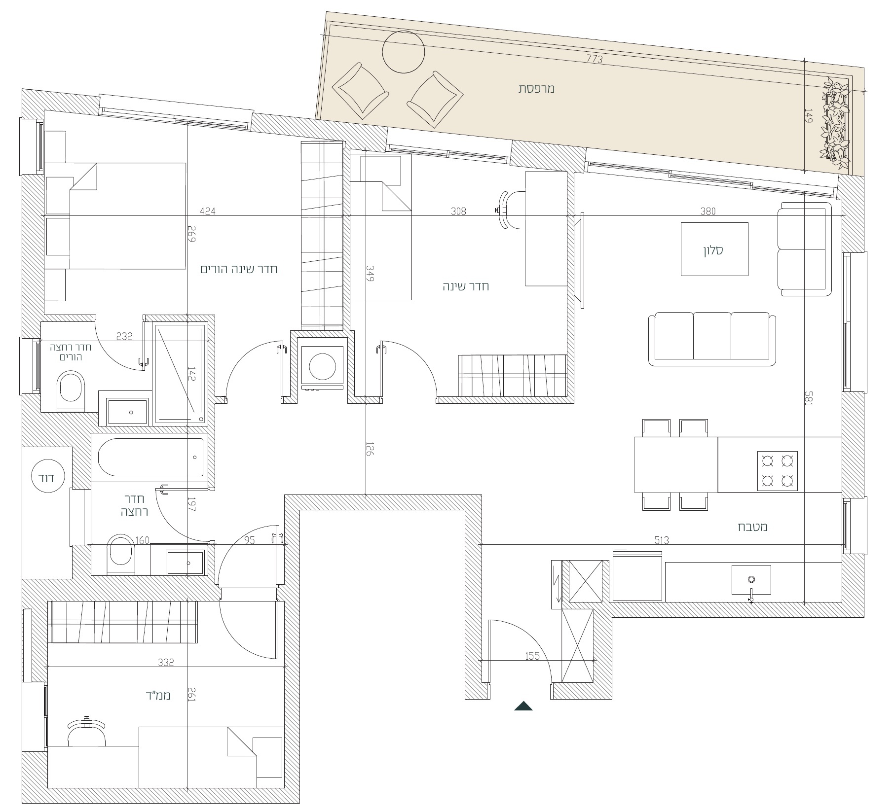 New 3-Bedroom Apartment in Central Tel Aviv