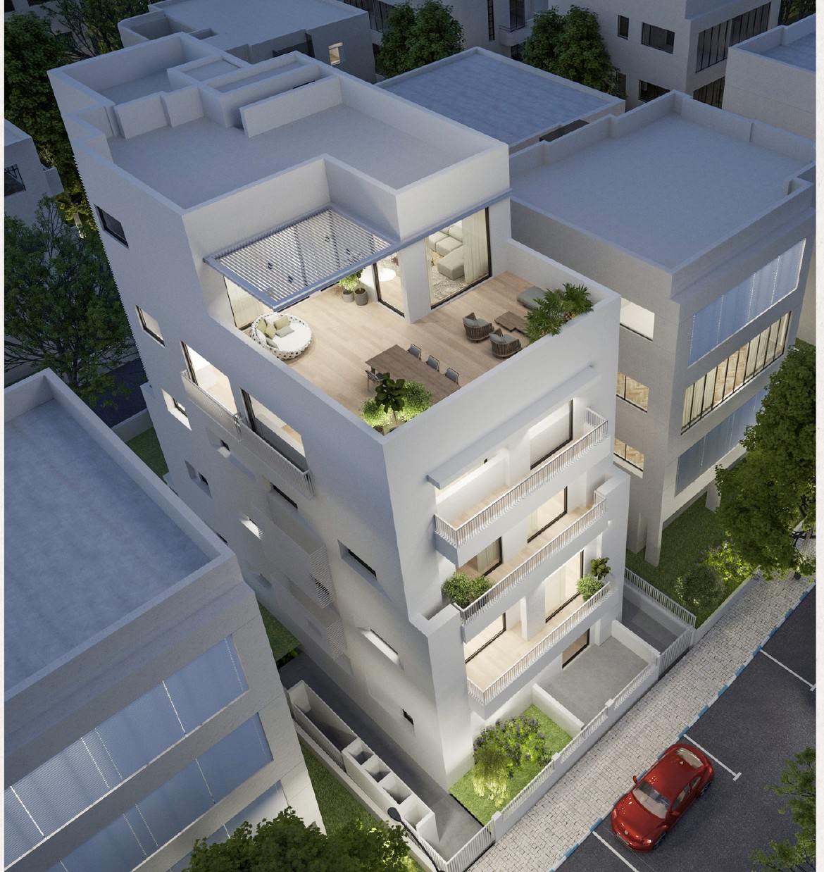 New-Build Rooftop Apartment with Terraces and Private Roof, Old North