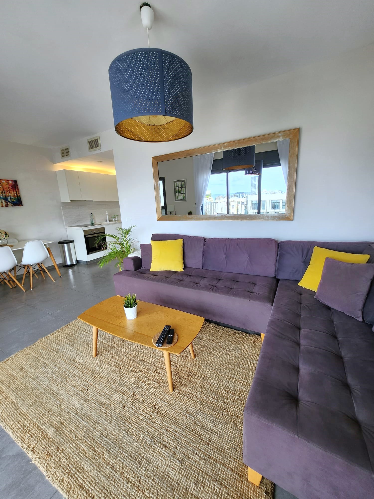 For Rent: Beautiful 3 rooms (2 beds) apartment with open view to the sea near Shenkin!