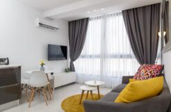 On HaYarkon street, a tastefully designed and fully furnished apartment 